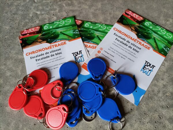Badges vierges pour chrono escalade